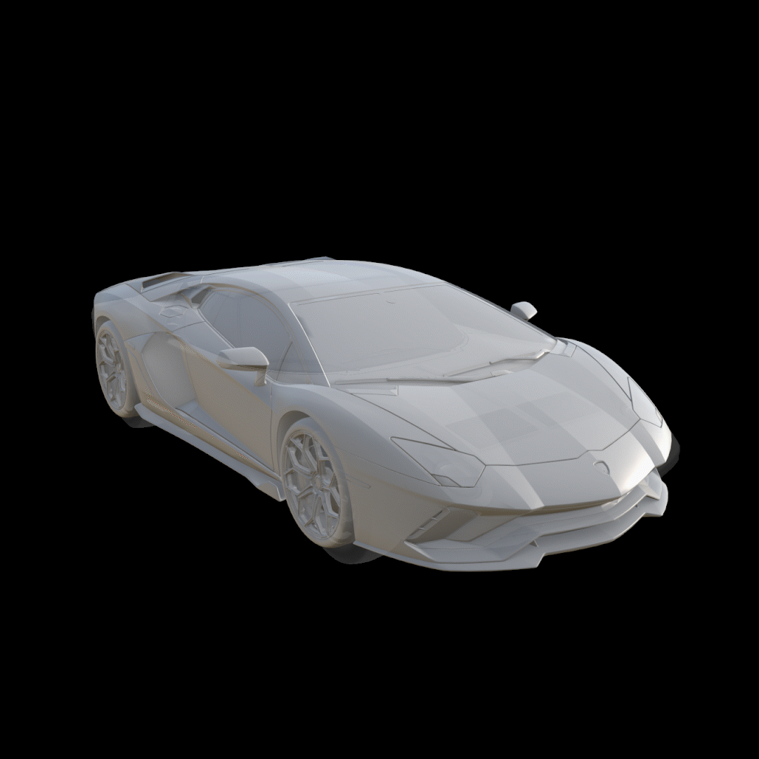 2_Step di texturing Lamborghini Aventador